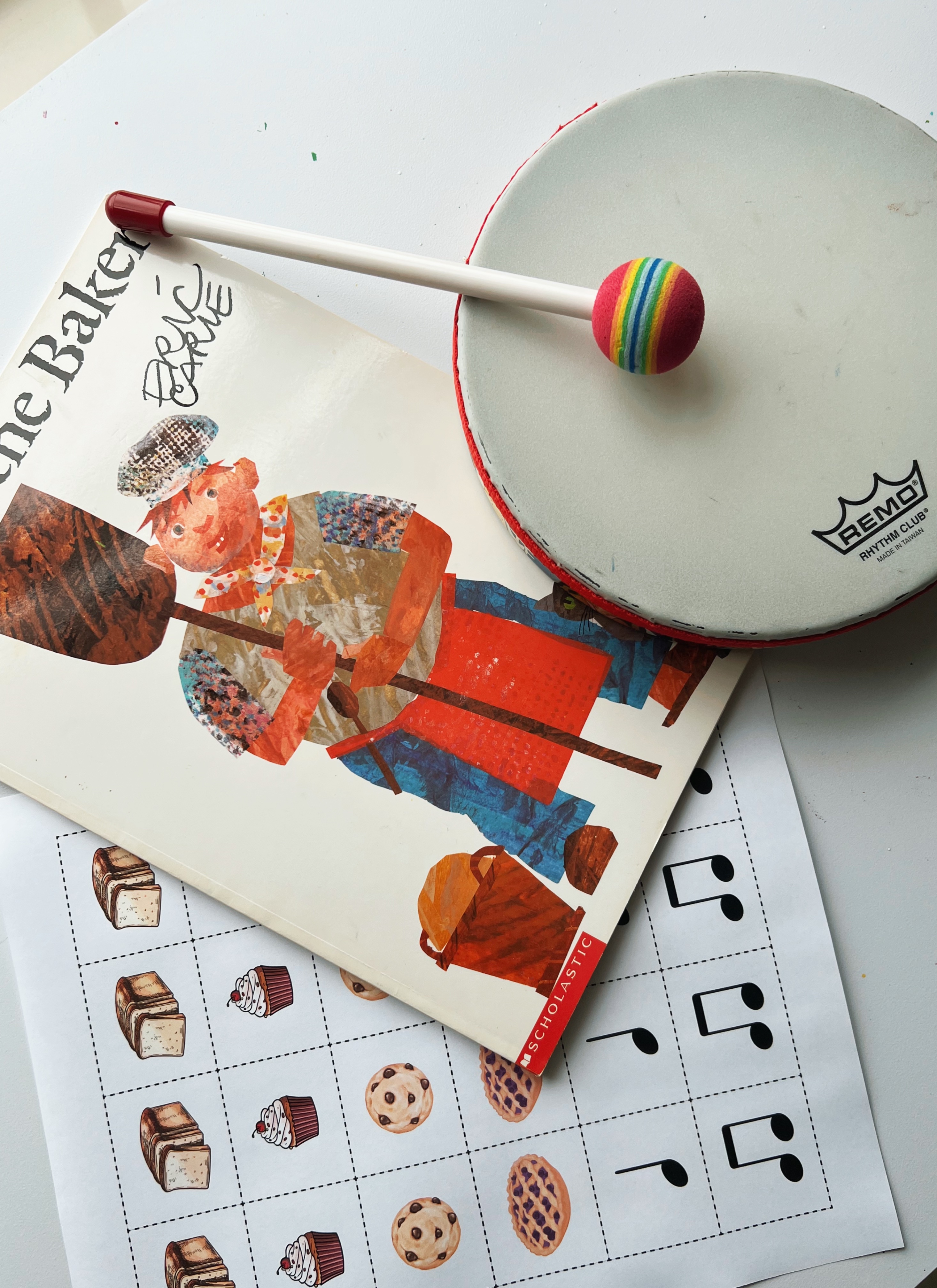 Walter the Baker by Eric Carle - homeschool music unit study activities